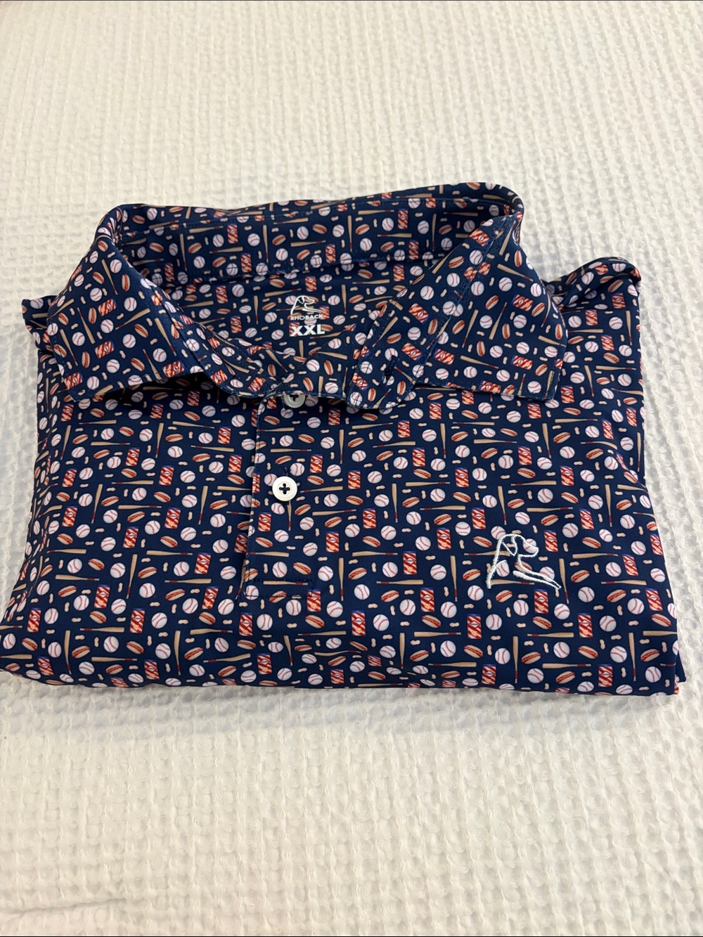 Men's Navy Rhoback Golf Polo Shirt